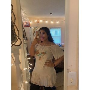 Off the shoulder dress